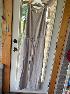 Wide-Leg Drawstring Pants in Cream
